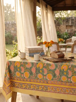 Gulbahar - Sage & Saffron Table Linen