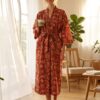 Rang - Red Botanical Kimono Robe