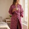 Rang - Plum Lotus Quilted Kimono Robe