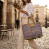 Block&Bloom - Sunflower Darbar Quilted Tote Bag