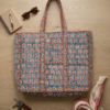 Block&Bloom - Peacock Court Quilted Tote Bag
