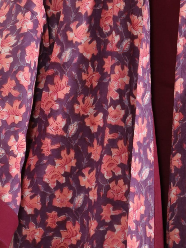 Rang - Plum Lotus Quilted Kimono Robe