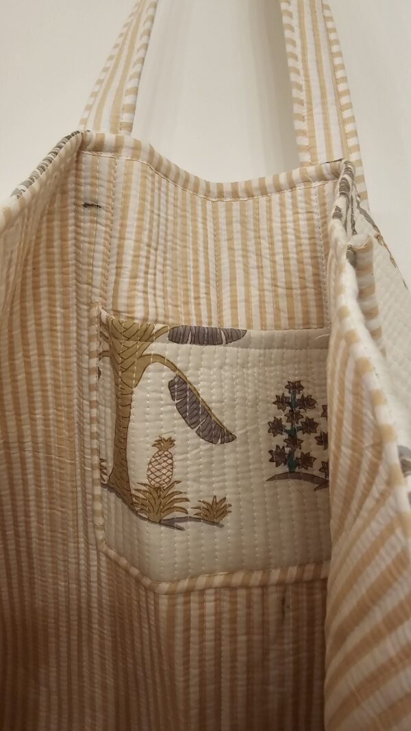 Block&Bloom - Sacred Grove Quilted Tote Bag