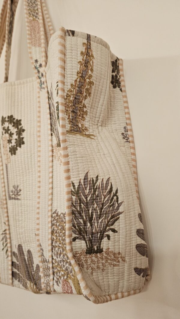 Block&Bloom - Sacred Grove Quilted Tote Bag