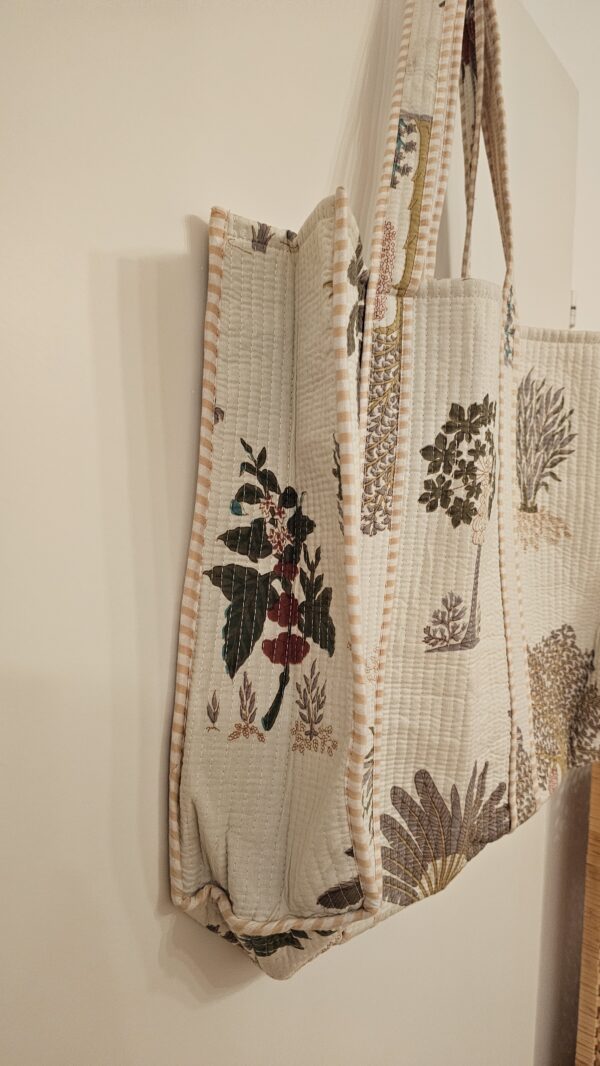 Block&Bloom - Sacred Grove Quilted Tote Bag