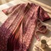 Rang - Plum Lotus Quilted Kimono Robe