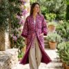 Rang - Plum Lotus Quilted Kimono Robe