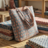 Block&Bloom - Peacock Court Quilted Tote Bag