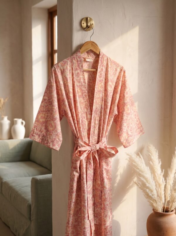 Rang - Blush Floral Kimono Robe