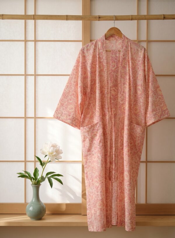 Rang - Blush Floral Kimono Robe