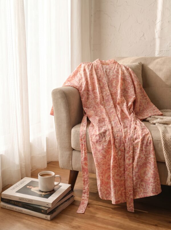 Rang - Blush Floral Kimono Robe
