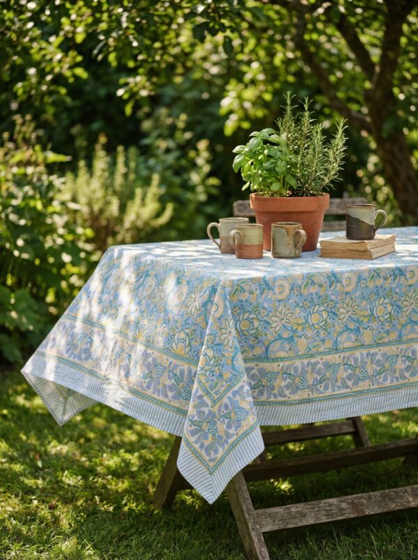 Gulbahar - Neeli Jheel Table Linen