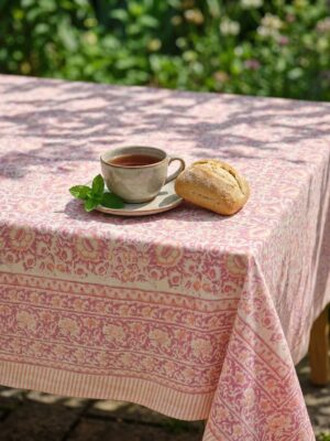 Gulbahar - Rose Jali Table Linen