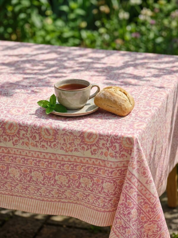 Gulbahar - Rose Jali Table Linen