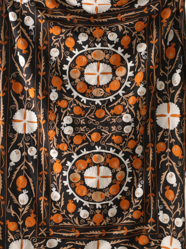 Silk Road - Saffron Harvest Suzani Throw