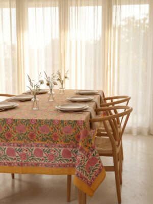 Gulbahar - Kesari Bloom Table Linen