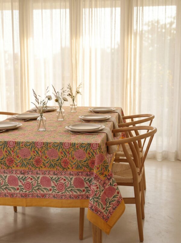 Gulbahar - Kesari Bloom Table Linen