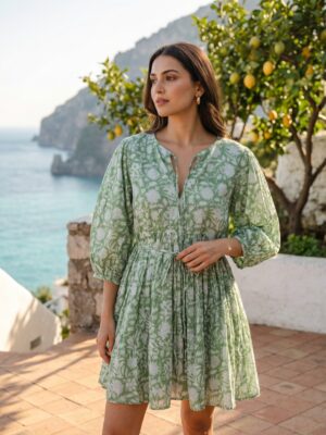 Gulzar - Panna Cotton Dress