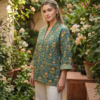 Folk&Bloom - Jade Garden Kimono Jacket