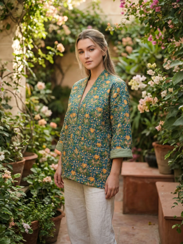 Folk&Bloom - Jade Garden Kimono Jacket