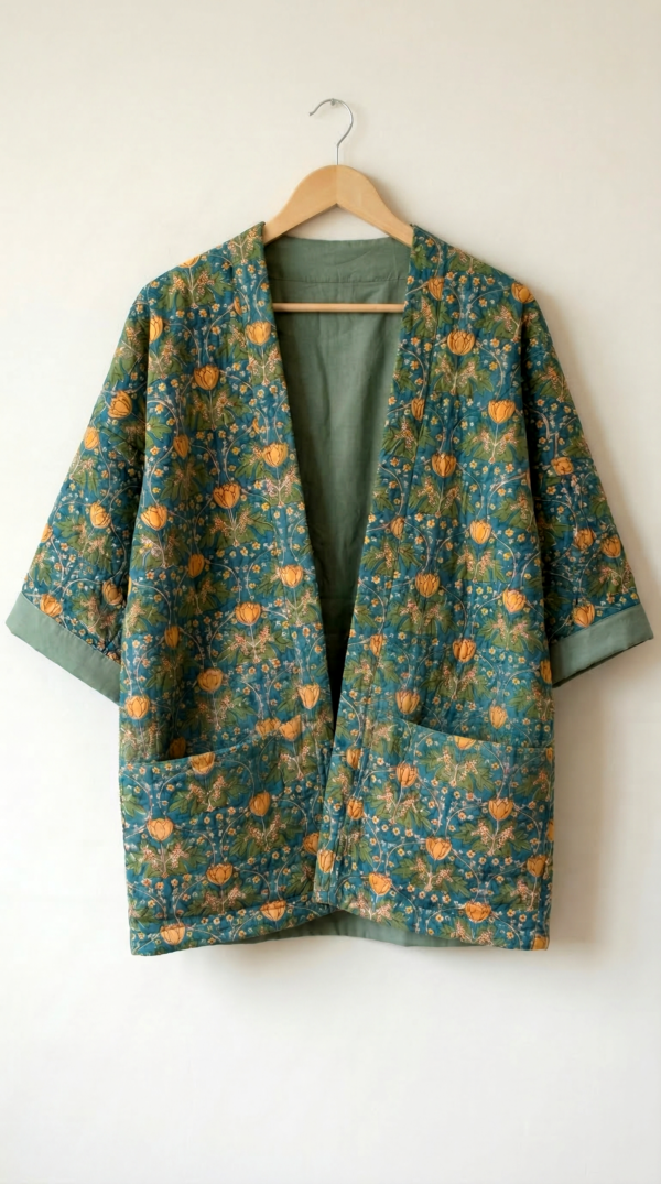 Folk&Bloom - Jade Garden Kimono Jacket