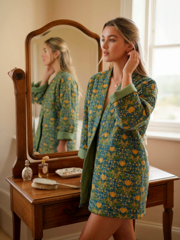 Folk&Bloom - Jade Garden Kimono Jacket