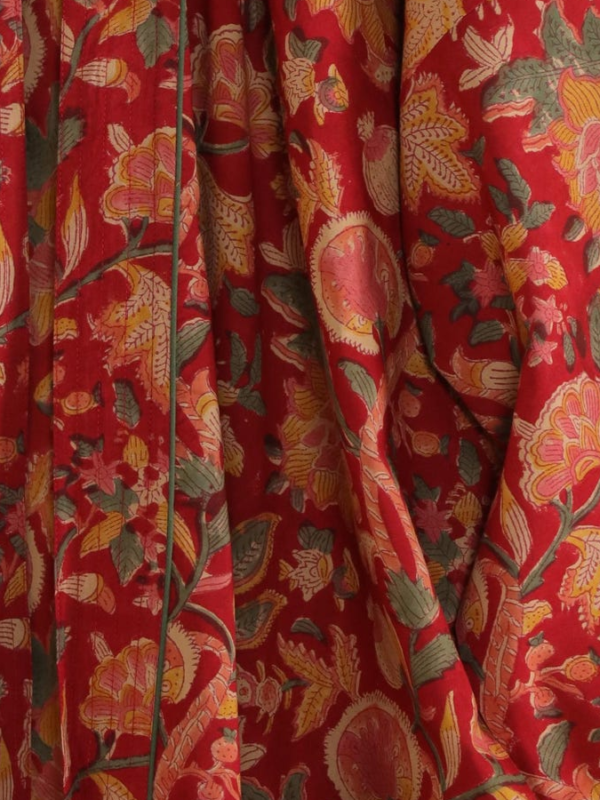 Rang - Red Botanical Kimono Robe