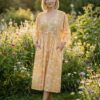Gulzar - Basanti Midi Cotton Dress