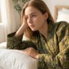 Rang - Olive Peacock Quilted Kimono Robe